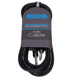 Enova PLMM2-3 - Câble instrument Jack/Jack, 3 mètres, noir