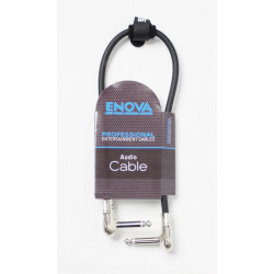 Enova PRMM2-0.4 - Câble patch Jack mono/Jack mono, 0.40 mètres, noir