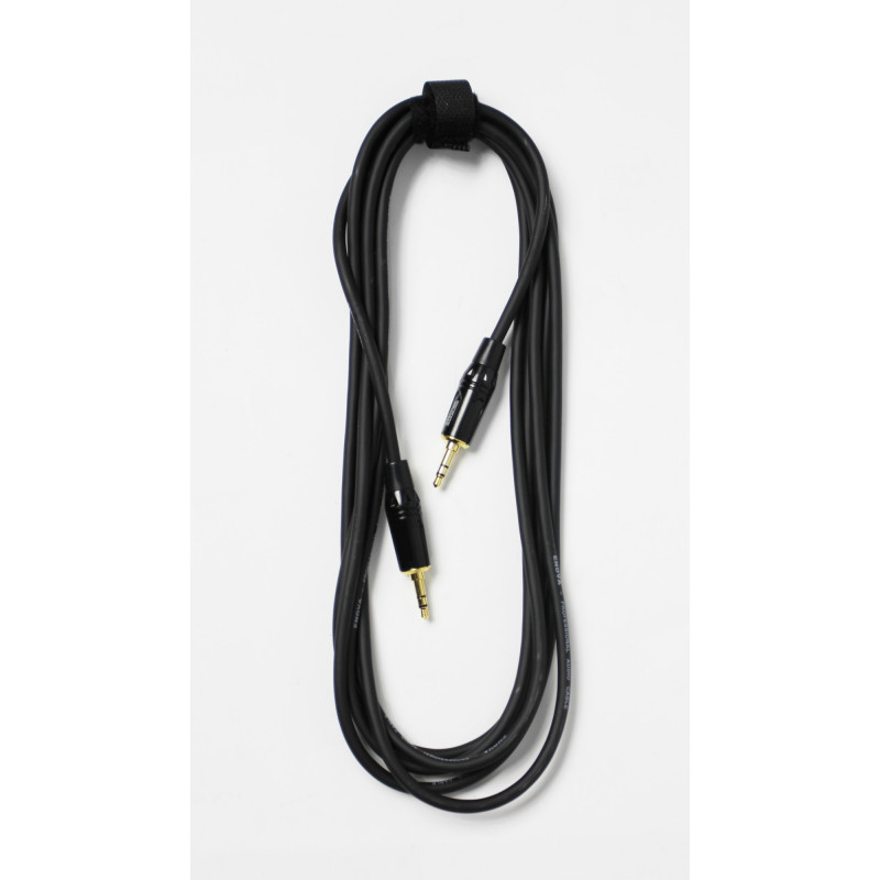 Enova PSMM3-3 - Câble patch Mini Jack stéréo/Mini Jack stéréo, 3 mètres, noir