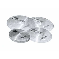 Stagg SXM SET - Pack de cymbales d'entrainement silencieuses (+ housse)