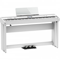 Roland Pack - FP-90X WH - Piano numérique Blanc - 88 touches + Pédalier & Stand