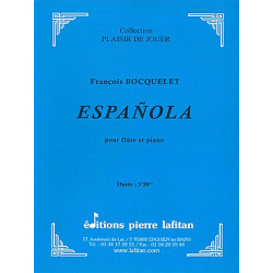 Espanola pour flûte et piano - Francois Bocquelet