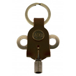 Tackle Instrument TKDK-AB - Clé accordage Timekeepers + Porte clé cuir - Antique Brass
