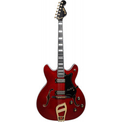 Hagstrom Viking 67 Wild Cherry Transparent- Guitare électrique