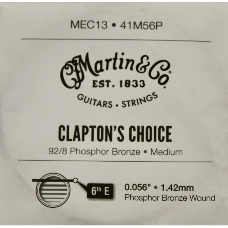 Martin 41M56P Clapton's choice - Corde acoustique phosphore bronze .056 (unité)