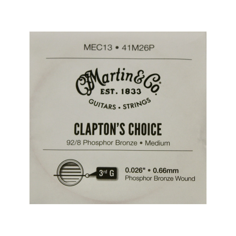 Martin 41M26P Clapton's choice - Corde acoustique phosphore bronze .035 (unité) (copie)