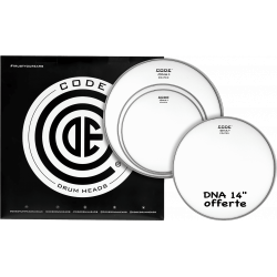 Code Drumheads TPDNACTDS - Pack peaux 12" 13" 16" DNA sablées Standard + DNA sablée 14"