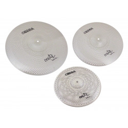 Obera Cymbals MU-SET3 - Set 3 Cymbales Silencieuces Mute - 14" 16" 20