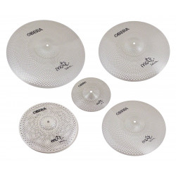 Obera Cymbals MU-SET5 - Set 5 Cymbales Silencieuces Mute - 14" 16" 18" 20" 10