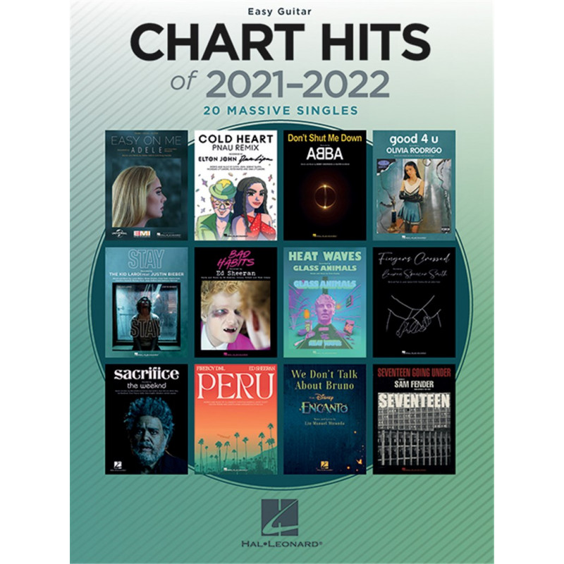Chart Hits of 2021-2022 - Easy Guitar
