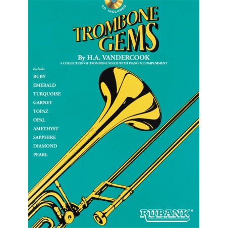 Trombone Gems - Hale A VanderCook - Partitions trombone et piano (+ CD)