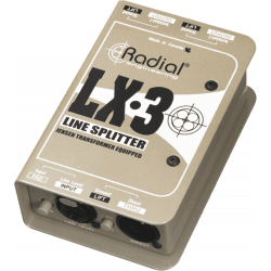 Radial LX3 - Splitter passif niveau ligne 1 entrées/3 sorties