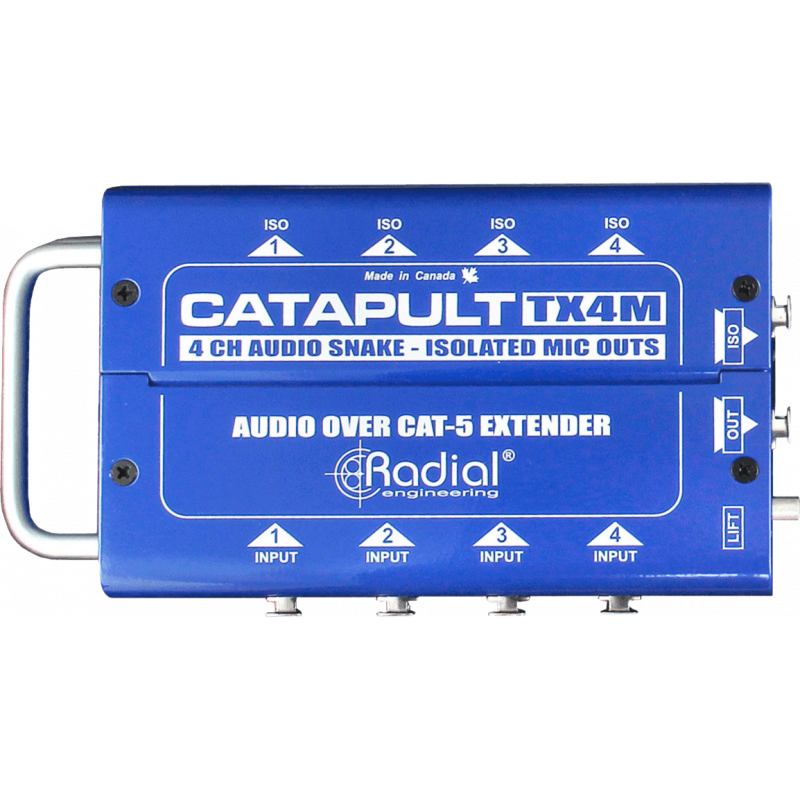Radial CATAPULT-TX4M - Multipaire émetteur 4 XLR niveau micro