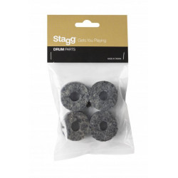 Stagg SPRF4-4 - 4 x rondelles en feutre pour cymbale (20 mm)
