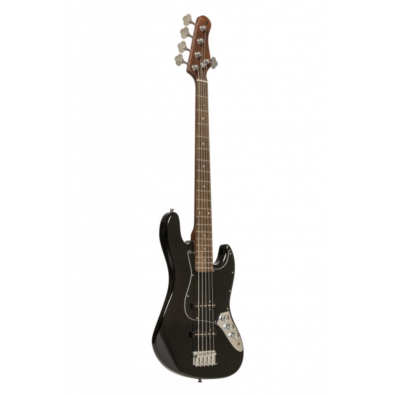 Stagg SBJ-30 BLK 5S - Guitare basse électrique "J" standard, modèle 5 cordes