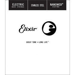 Elixir 13386 - Corde asse électrique au détail Nanoweb Stainless Steel 085