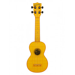 Kala KA-WMT-YL-S - Waterman, ukulélé soprano - Amber Yellow Transparent