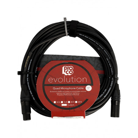 ProCo EVLMCN-30 - Câble micro Evolution Series Lo-Z NTK XLR - 9 m