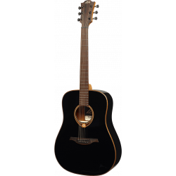Lâg T118D-BLK - Guitare acoustique Tramontane - Noir brillant