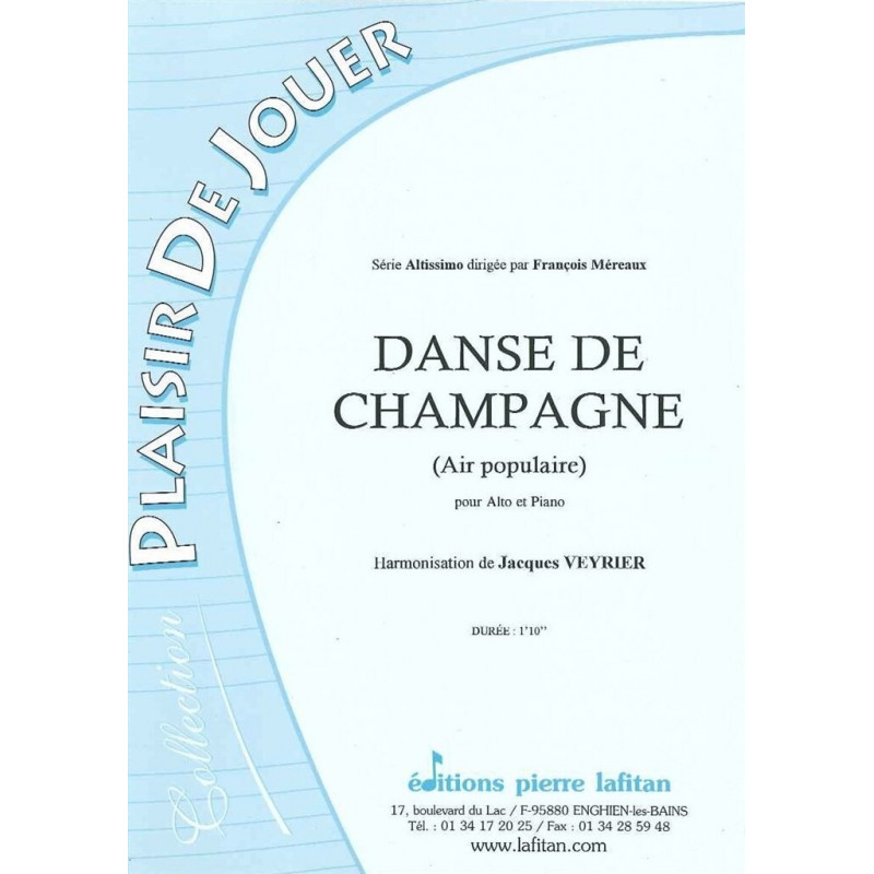 Danse de champagne - J Veyrier - Alto et Piano