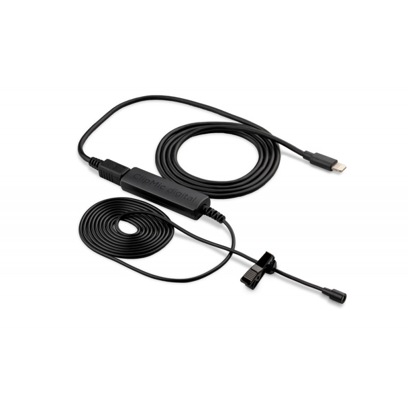 Apogee - CLIPMIC DIGITAL II - Microphone Lavalier Premium avec interface USB pour Iphone, Mac et PC
