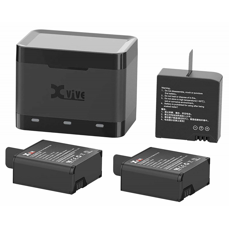 X-Vive U5C - Chargeur + 3 batteries pour système HF XVI-U5