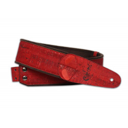 Righton CORK-RD - Sangle guitare avec porte médiators - Rouge