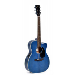 Ditson by Sigma 000C-10E-TBL - Guitare électro-acoustique Triple 0 Série 10 - Bleu satiné