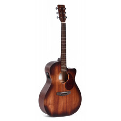 Ditson by Sigma GC-15E-AGED - Guitare électro-acoustique Grand OM Série 15 - Aged Sunburst