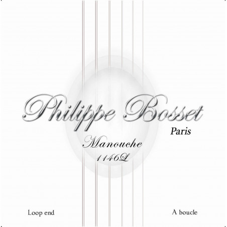 Philippe Bosset PBMAN1146L - Jeu cordes Manouche à boucle - 11-46