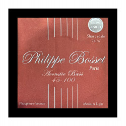 Philippe Bosset PBBCPS45100 - Jeu short scale phosphore bronze basse acoustique - 45-100