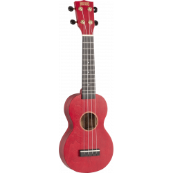 Mahalo  MS1-TRD - Ukulélé soprano slim rouge satin + housse