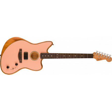 Fender Acoustasonic® Player Jazzmaster®, Rosewood Fingerboard, Shell Pink