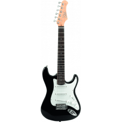Eko S100-BLK - Guitare électrique type Strat 3/4 - Black