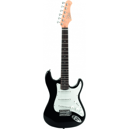 Eko S100-BLK - Guitare électrique type Strat 3/4 - Black