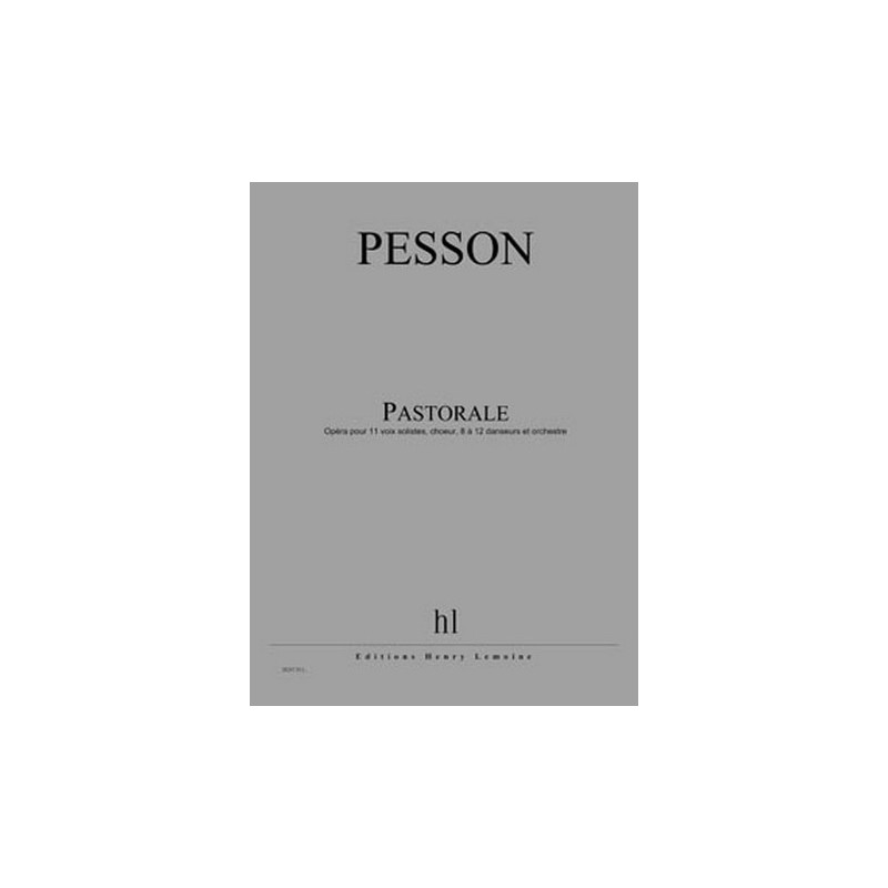 PASTORALE - Gérard Pesson