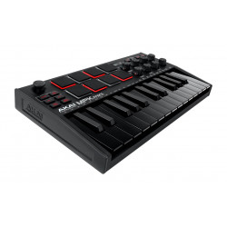 AKAI MPKMINI3BK - Mini clavier USB 25 notes / 8 pads écran OLED - Noir