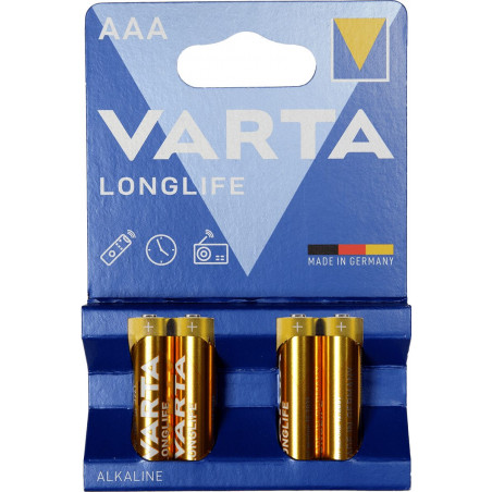 Lot de 4 piles LR03/AAA Varta