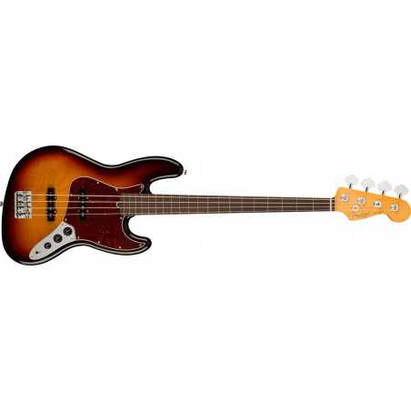 Fender American Professional II Jazz Bass Fretless, touche palissandre, 3-Color Sunburst