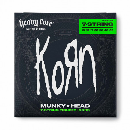 Dunlop KRHCN1065 - Jeu de 7 cordes guitare électrique Heavy Core Korn - 10-65