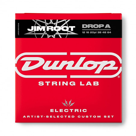 Dunlop JRN1264DA - Jeu de cordes guitare électrique Jim Root - 12-64 Drop A