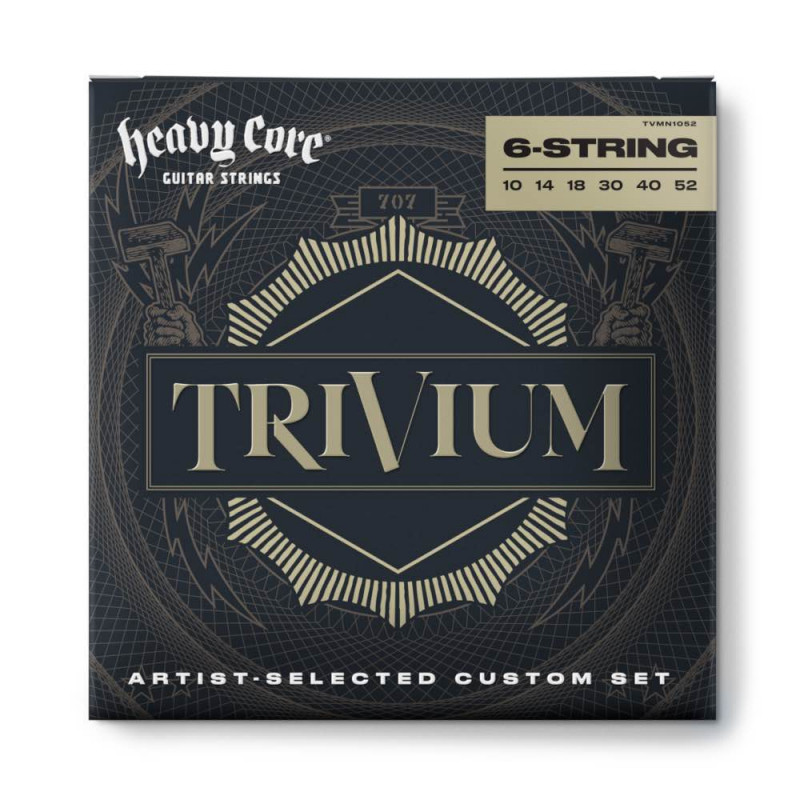 Dunlop TVMN1052 - Jeu de cordes guitare électrique Trivium - 10-52