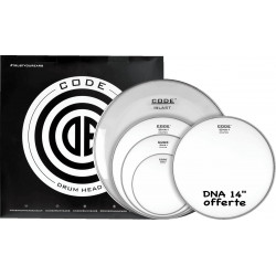 Code drumheads FPDNACTDF - DNA Sablée Fusion 10" 12" 14" 20" + 14" DNA offerte