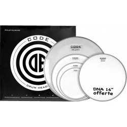 Code drumheads FPGENCLRF - Pack Transparente Fusion 10" 12" 14" 20" + 14" DNA offerte