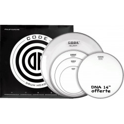 Code drumheads FPGENCTDF - Pack Sablée Fusion 10" 12" 14" 20" + 14" DNA offerte