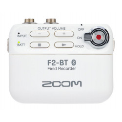 Zoom F2-BT/W - 32-bit recorder with bluetooth - includes lavalier microphone - white