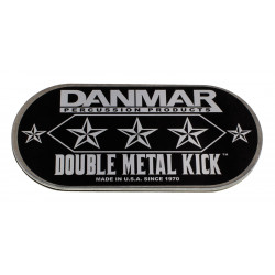 Danmar Percussion 210MKD - Pad métal Autocollant GC Double pédale - HSA