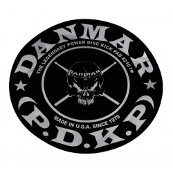 Danmar Percussion 210SK - Pad Autocollant Grosse Caisse  - Skull