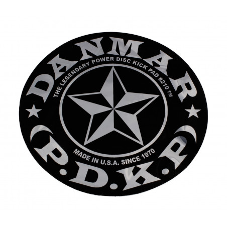 Danmar Percussion 210STR - Pad Autocollant Grosse Caisse  - Star