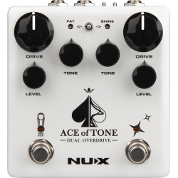 Nux  ACEOFTONE-OD - Pédale d'overdrive double - TubemanII + MorningStar